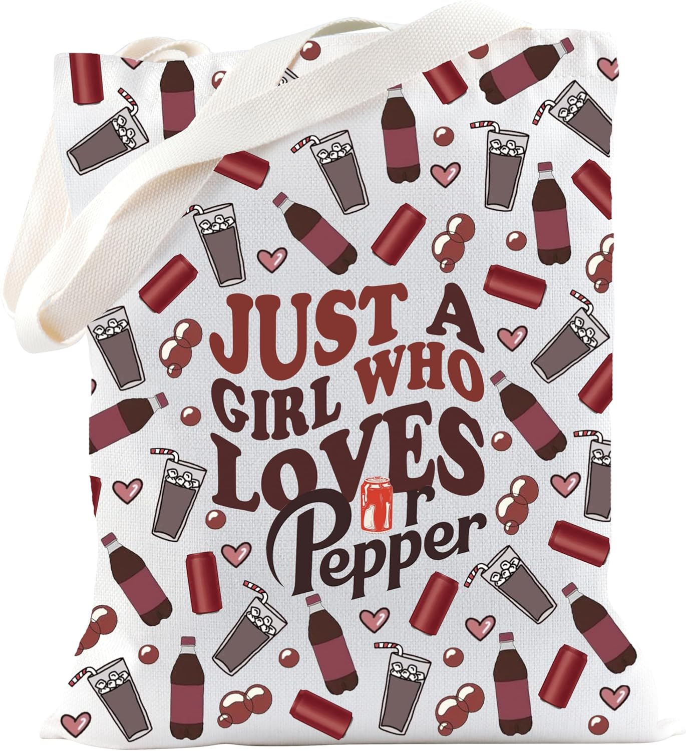 TSOTMO DR.P Merch DR.P Drinks Gift Soda Drinks Lovers Gift DR.P Beverage Tote Bag for DR.P Lovers