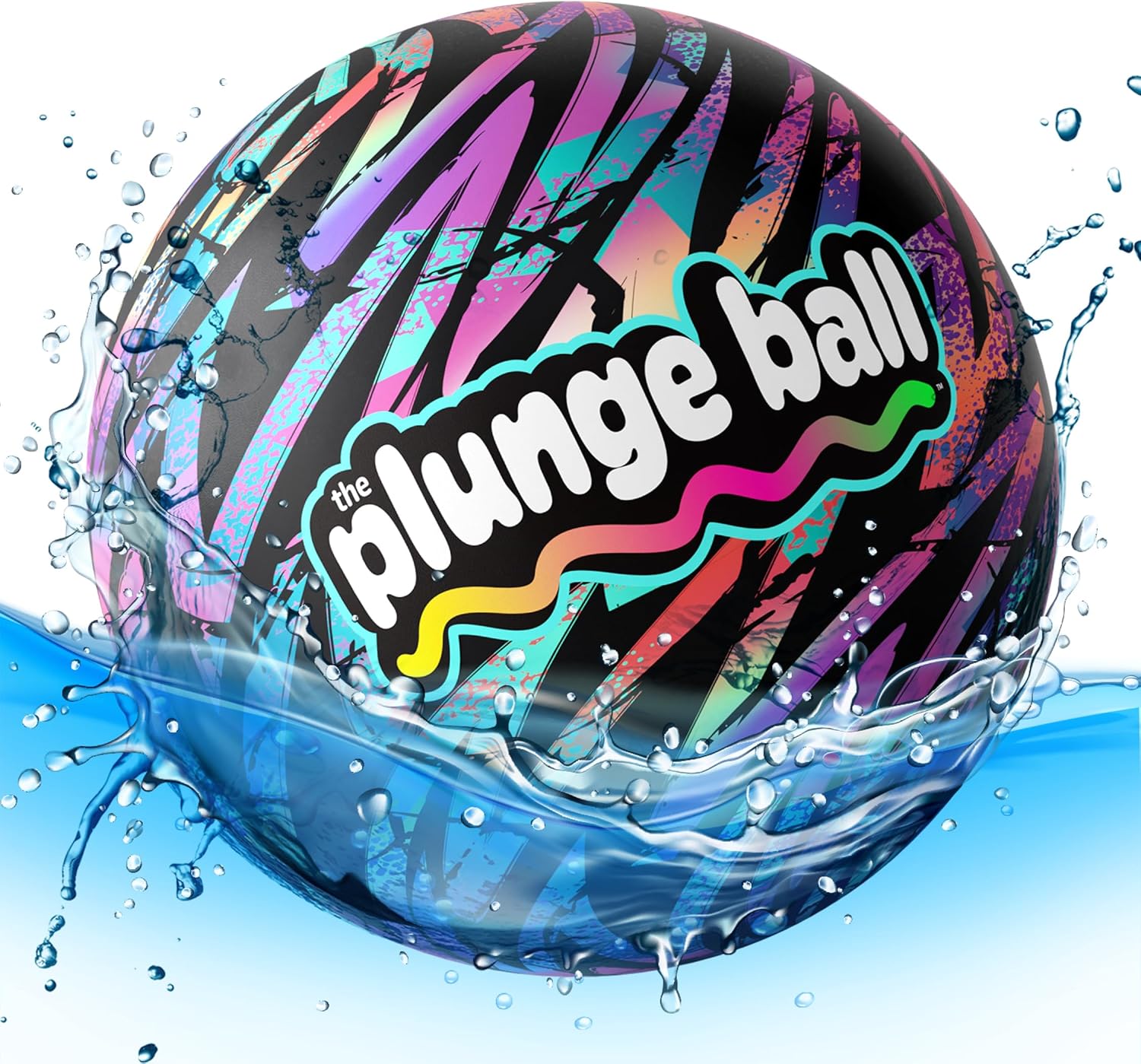 Plunge Ball - Pool Toys - Swimming Pool Games for Kids, Adults and Family - Water Balls - Water Toys for Kids Ages 8-12 - Teens, Boys Fun Stuff - Swim Balls Sports Accessories (9 Inch)