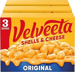 Velveeta Shells & Cheese Original Shell Pasta & Cheese Sauce Meal (3 ct Pack, 12 oz Boxes)