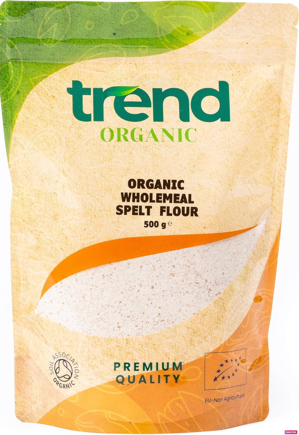 Trend Organic Wholemeal Spelt Flour,500g - A Nutrient-Rich Alternative to Wheat Flour for Healthy Baking and Cooking - Certified Organic, Vegan, Non-GMO, No Additives No Preservatives, Raw