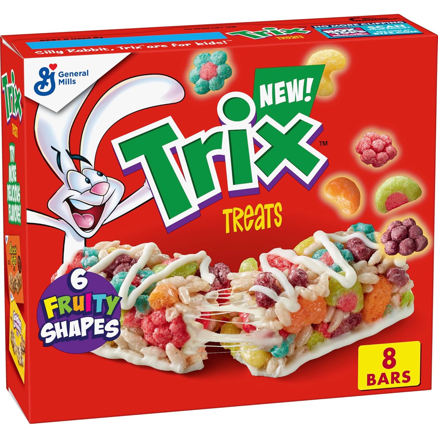 Trix Breakfast Cereal Treat Bars, Snack Bars, 8 ct