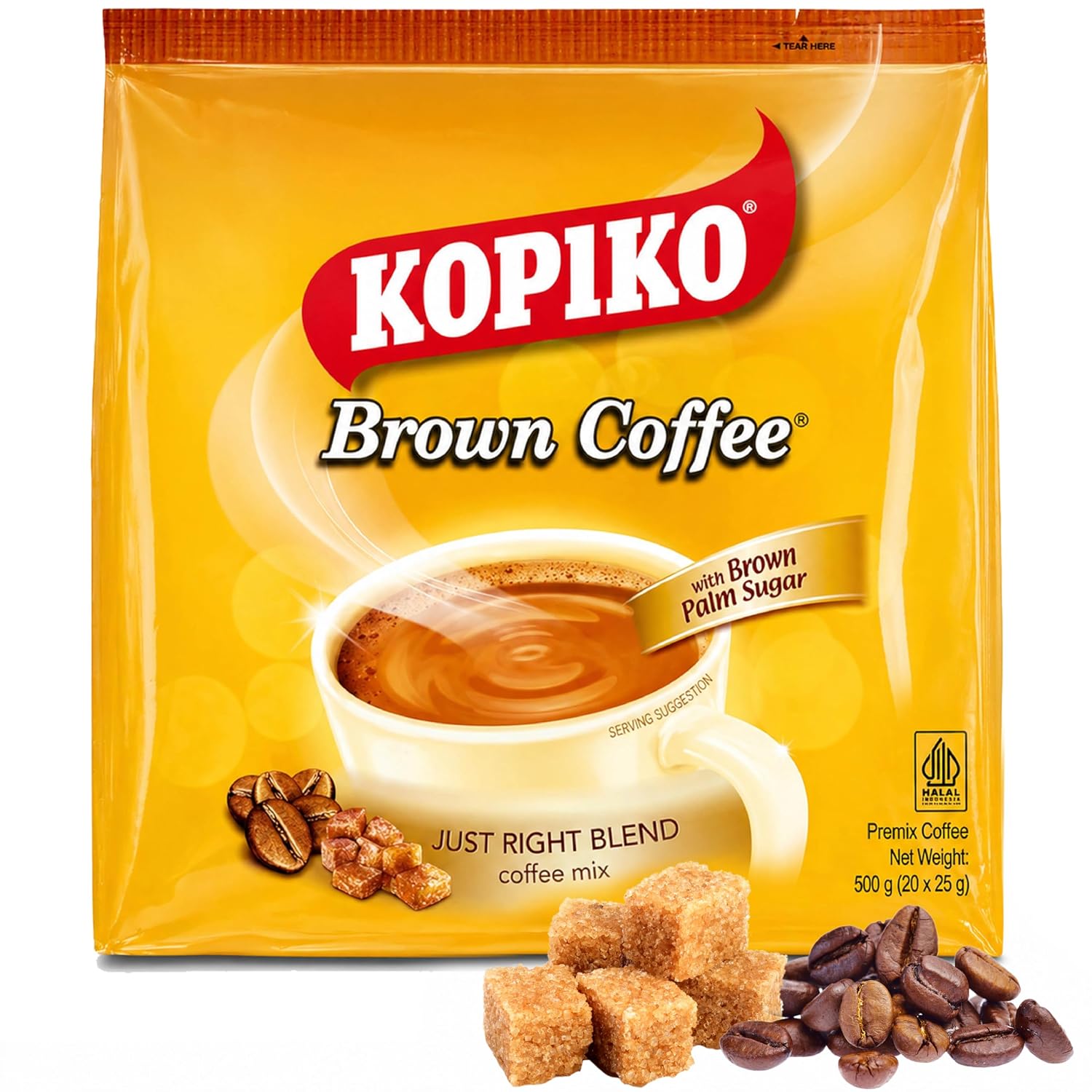 Kopiko Instant 3in1 Brown Coffee - 24 Packets/Bag ,1