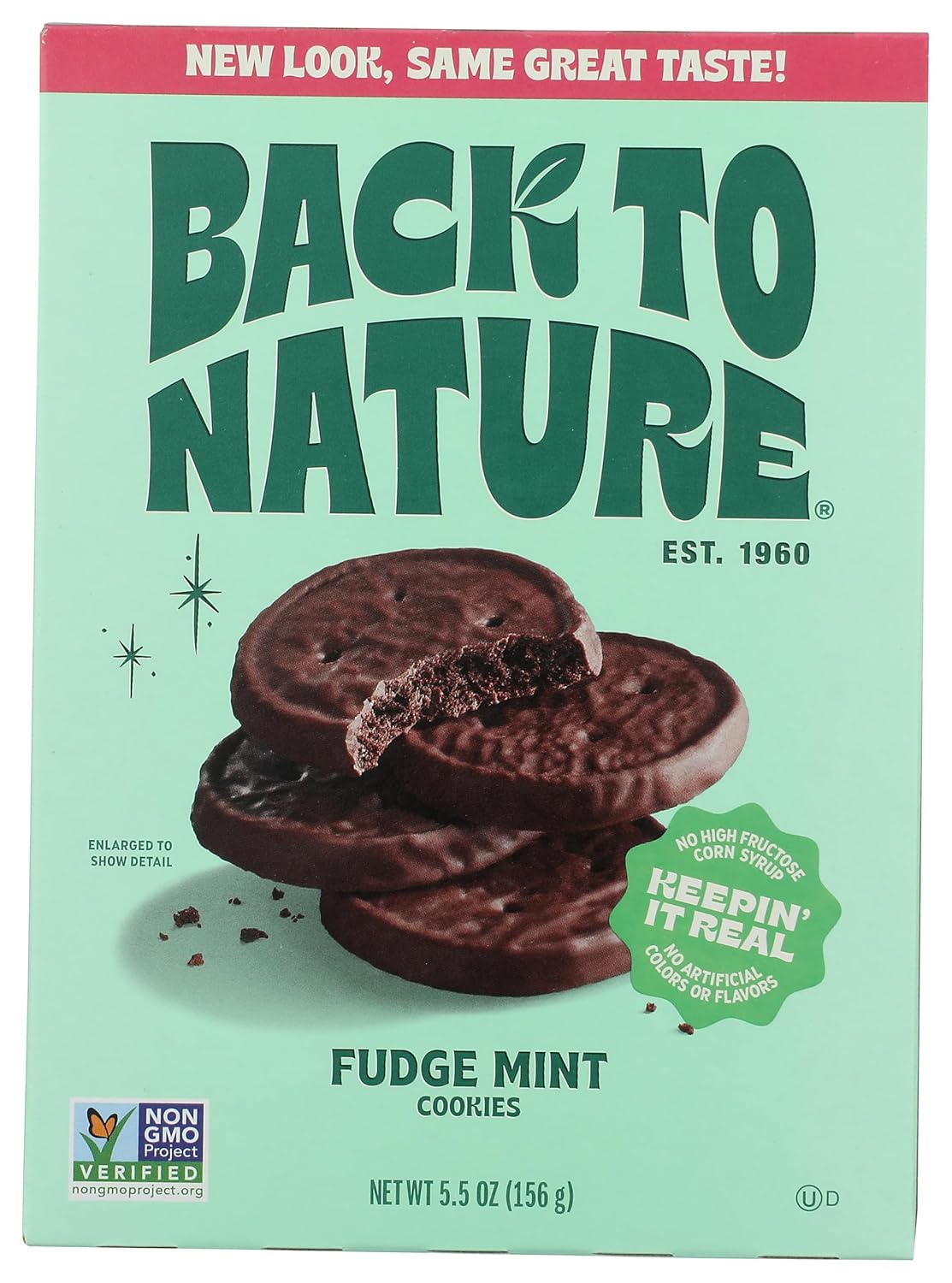 BACK TO NATURE Fudge Mint Cookies, 5.5 OZ
