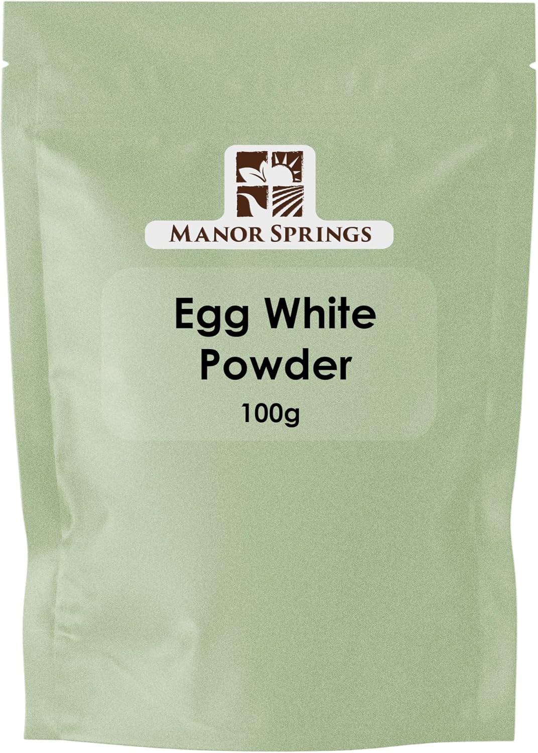 Egg White Powder 100g for Baking, Cooking, Use to Make Meringue, Royal Icing and Shakes, Protein Powder by Manor Springs
