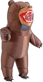 Spooktacular Creations Inflatable Costume Adult, Bear Air Blow-up Deluxe Halloween Costume, Full Body Inflatable Suit for Men Halloween Animal Themed Parties