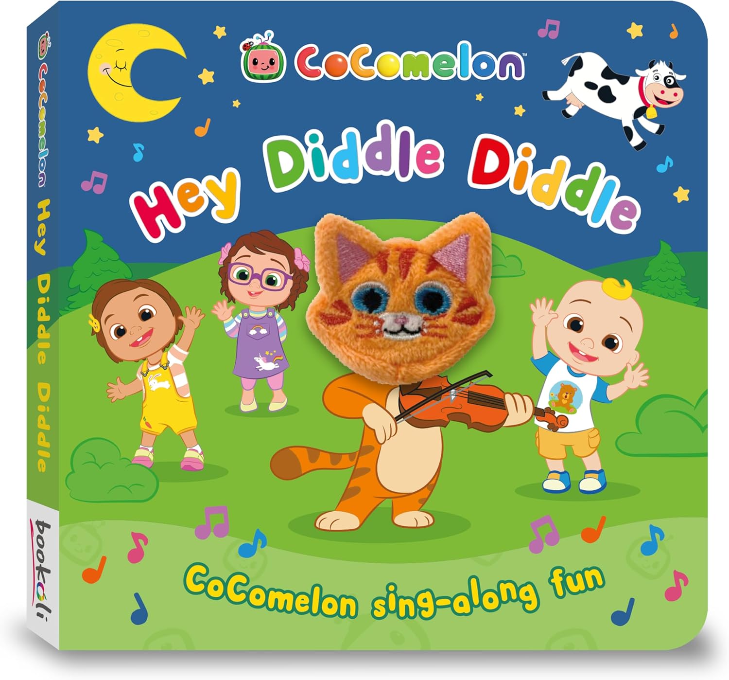 Bookoli - CoComelon Finger Puppet Book - Hey, Diddle Diddle - CoComelon Sing-Along Fun - Board Book for Babies and Toddlers - Baby Shower Presents