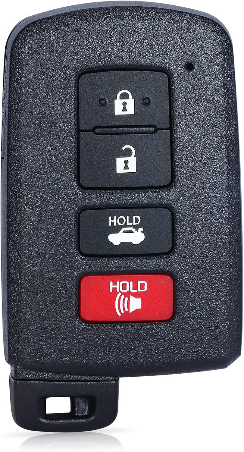 Keyless Entry Smart Prox Remote Key Fob Replacement for Toyota Avalon Camry Corolla 2013-2018 4 Buttons(281451-0020 G Board FCC ID:HYQ14FBA PN:89904-06140)