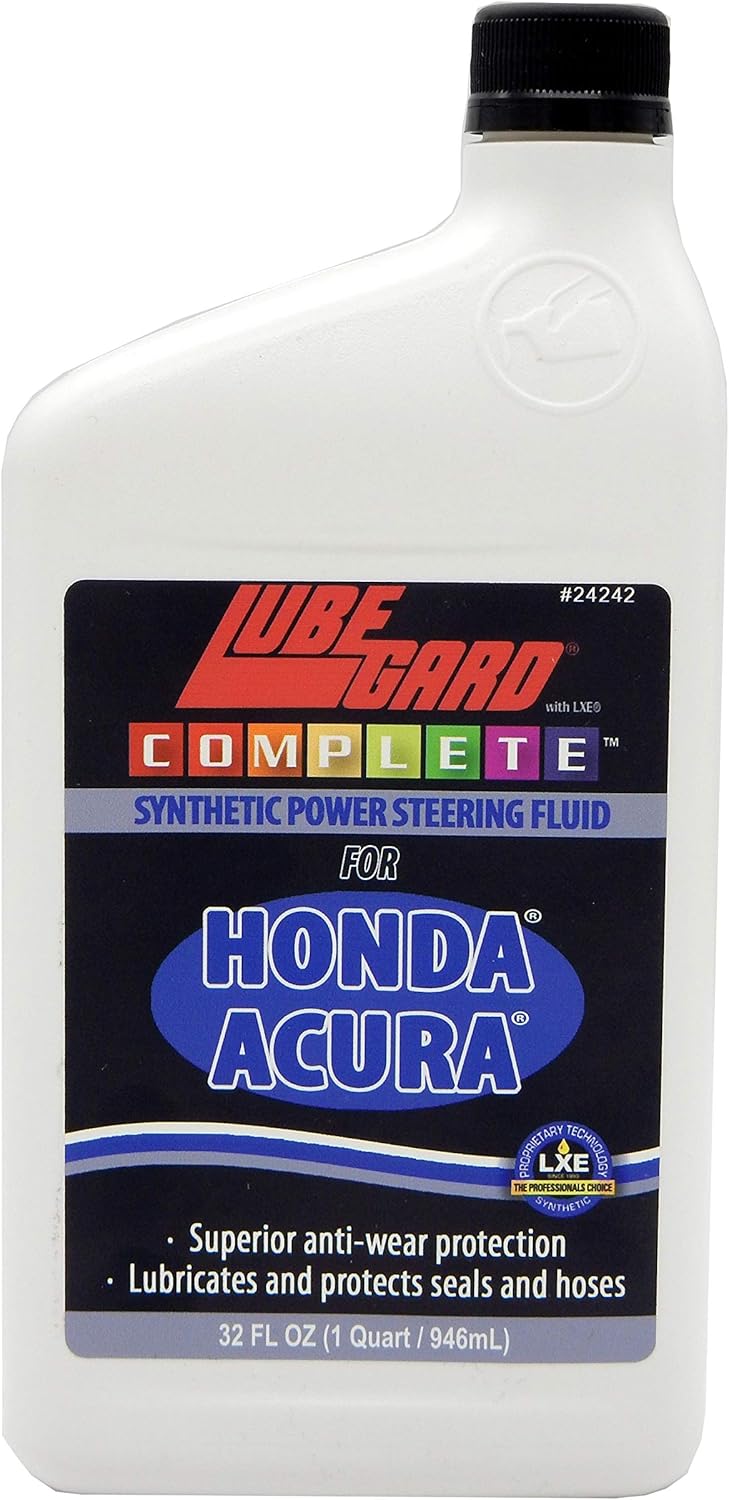 Lubegard 24242 Complete Synthetic Power Steering Fluid for Honda/Acura, 32 fl. oz.