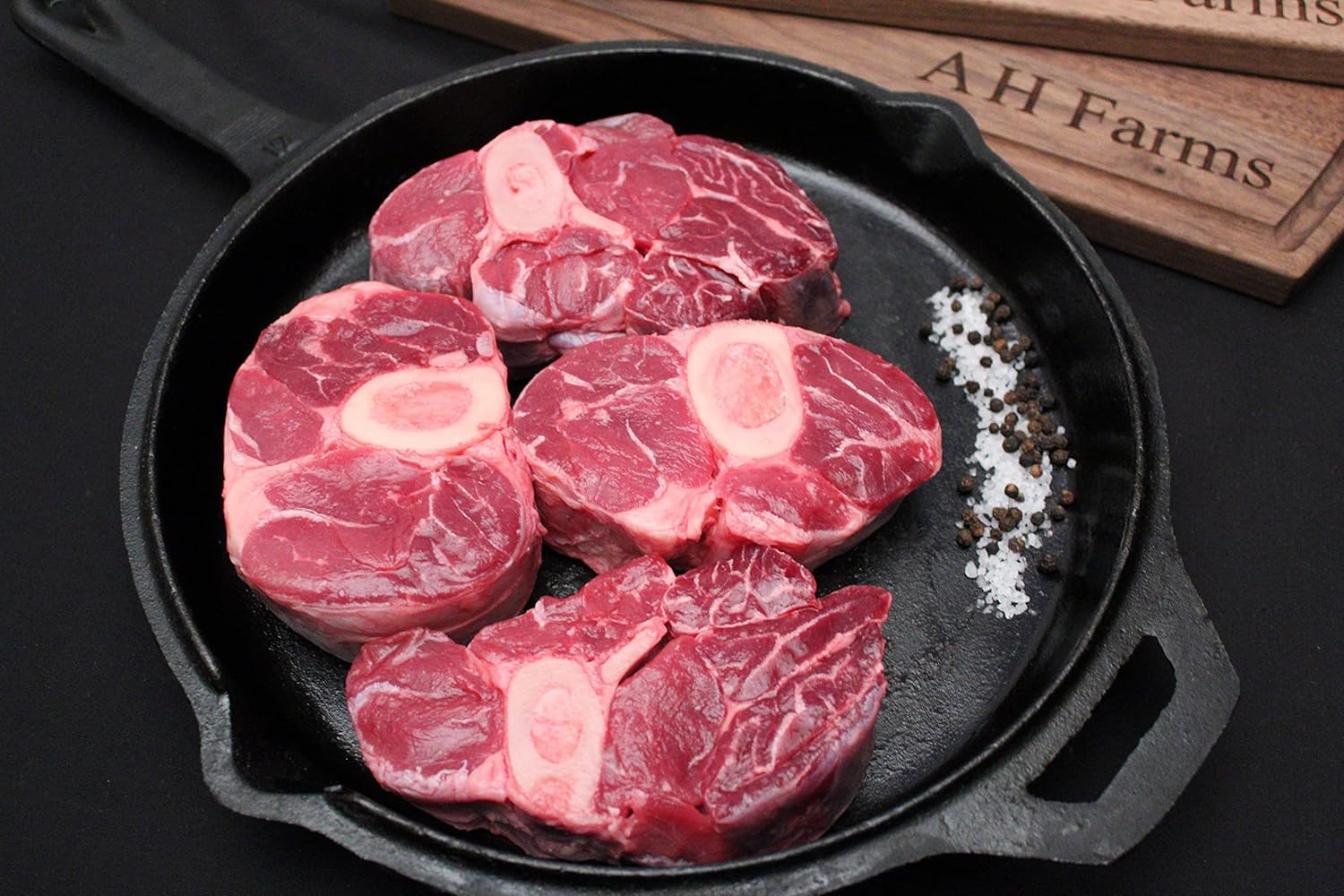 AH Farms All Natural Beef Shank Soup Bones 4 Pounds