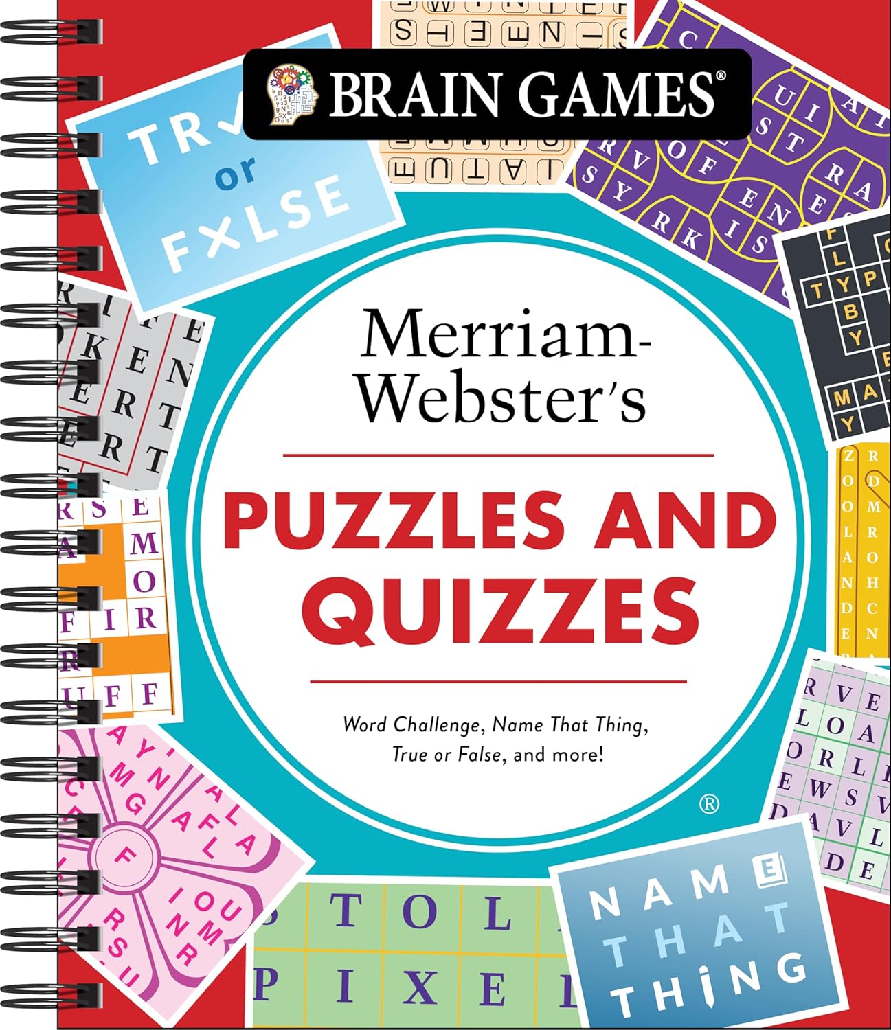 Brain Games - Merriam-Webster’s Puzzles and Quizzes: Word Challenge, Name That Thing, True or False, and More! (Brain Games - Puzzles and Quizzes)
