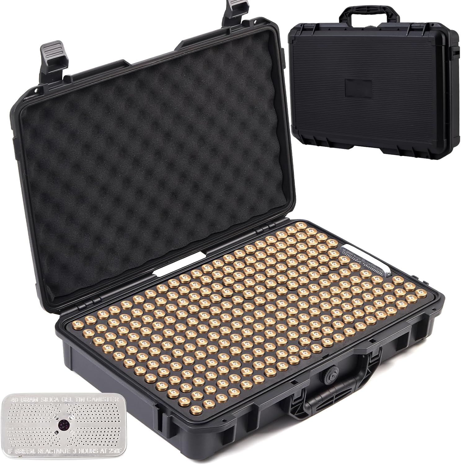 247 Rounds Shotgun Shells Case | Fits for 12GA/ 20GA/ 16GA/ 10GA Shotshell | Portable Travel 12 Gauge Ammo Storage Box with Desiccant