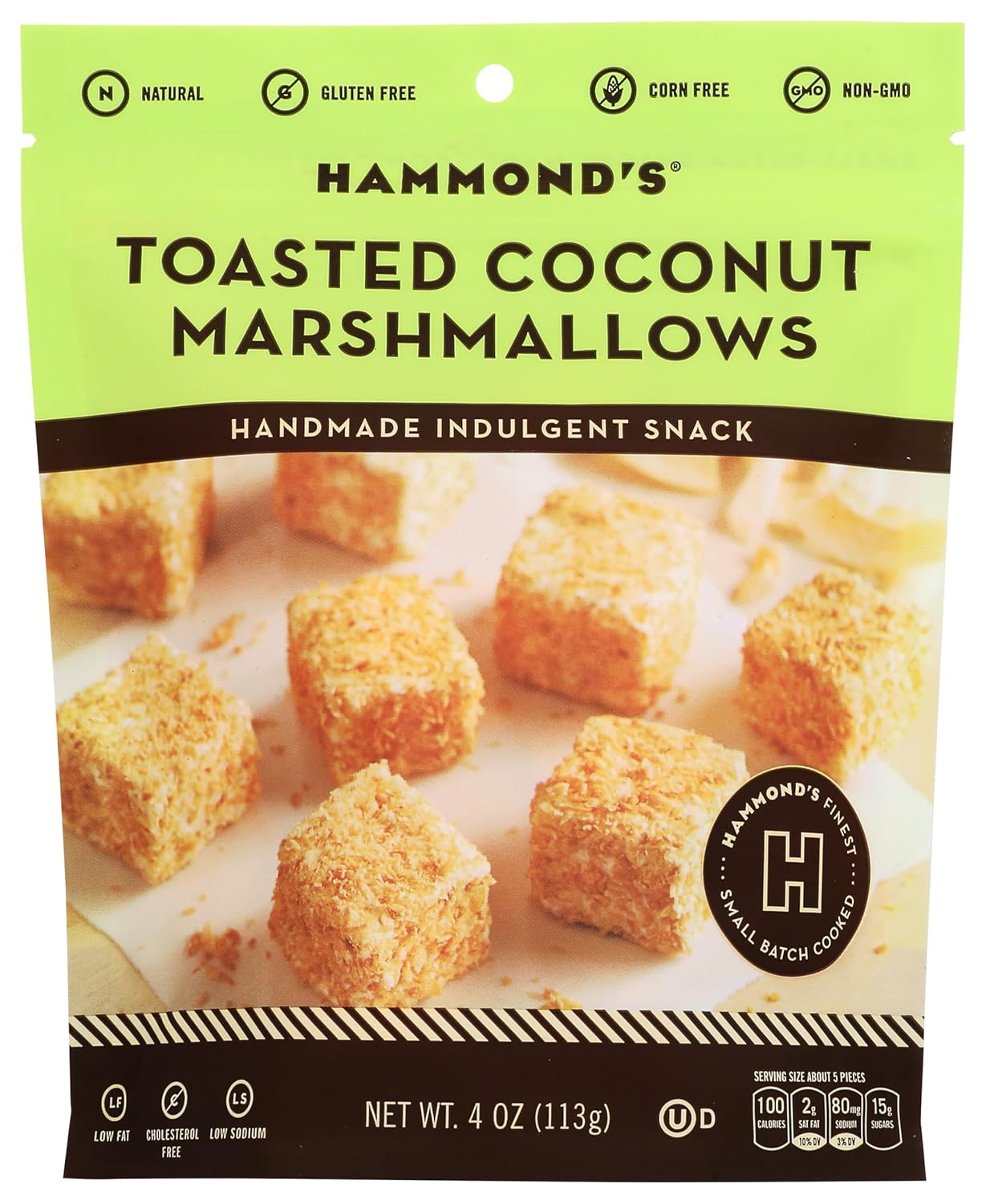 HAMMONDS CANDIES Toasted Coconut Marshmallows, 4 OZ