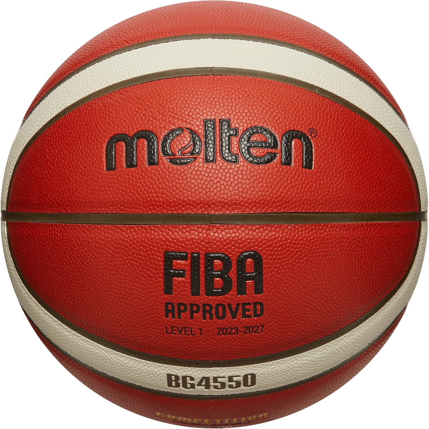 Molten Basketball I BG4500 BG4550 The Official Game Ball of British Hoops! I Game-Ready Pebble I Premium Composite Leather I Super League Basketball