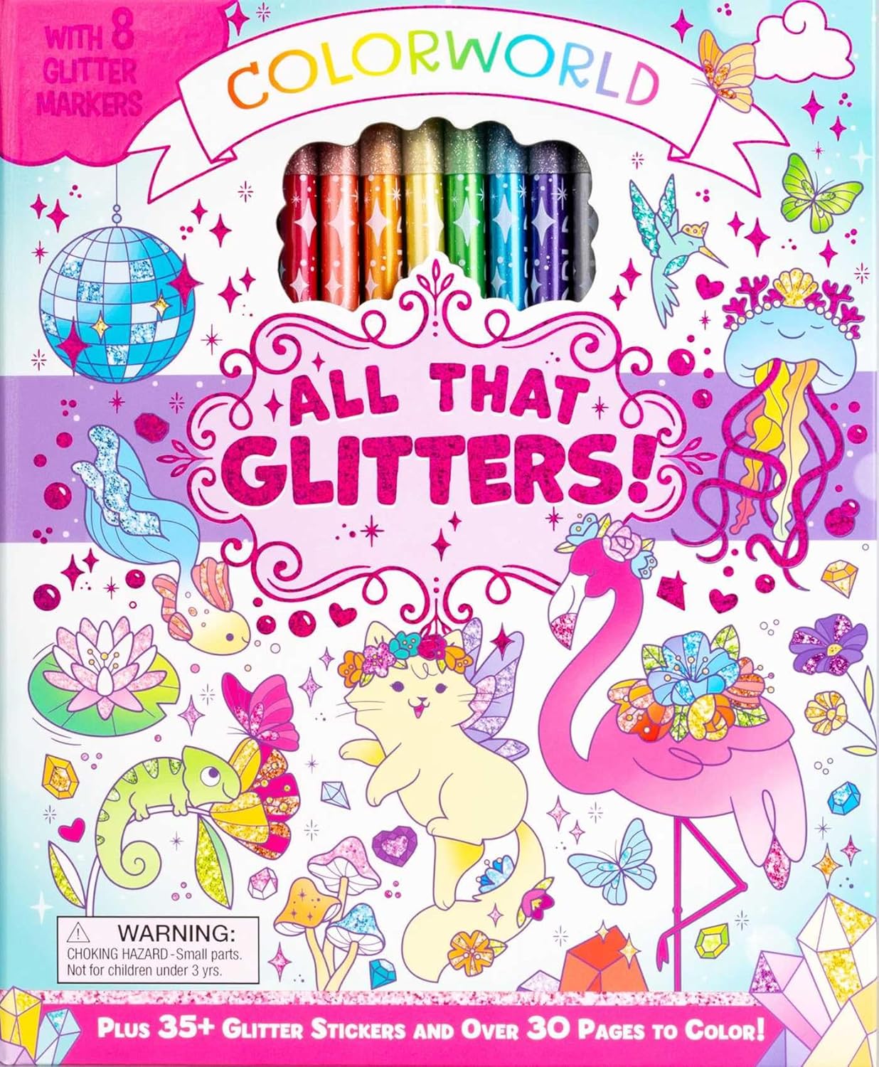 ColorWorld: All That Glitters!: Plus 35+ Glitter Stickers and Over 30 Pages to Color!