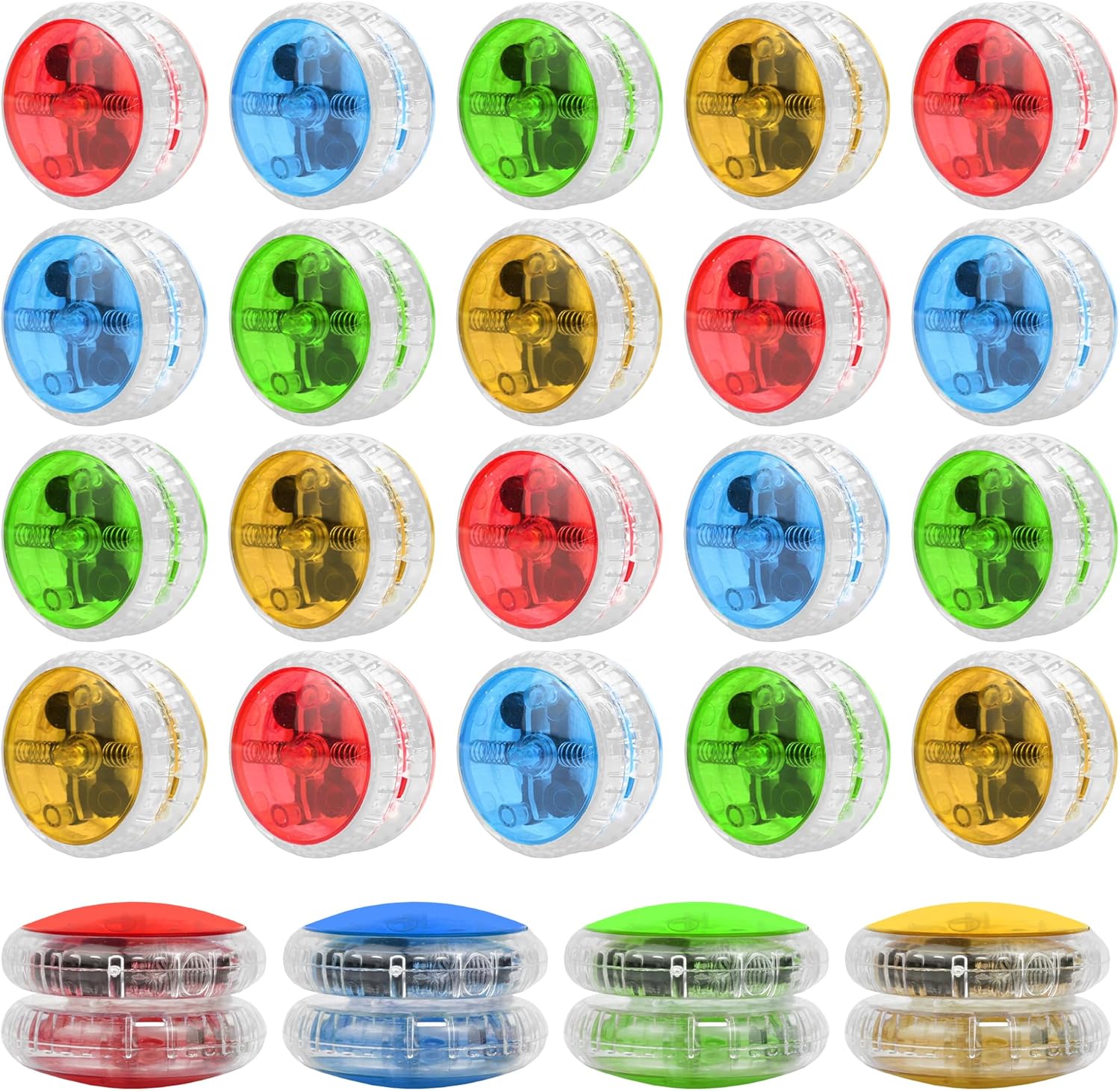 KatchOn, Multicolor, Light Up Yoyos - Pack of 24 | Led Yoyo Bulk, Carnival Party Favors | Kindergarten Gifts for Kids | Light Up Party Favors for Birthday, Classroom Prizes | Light Up Party Supplies