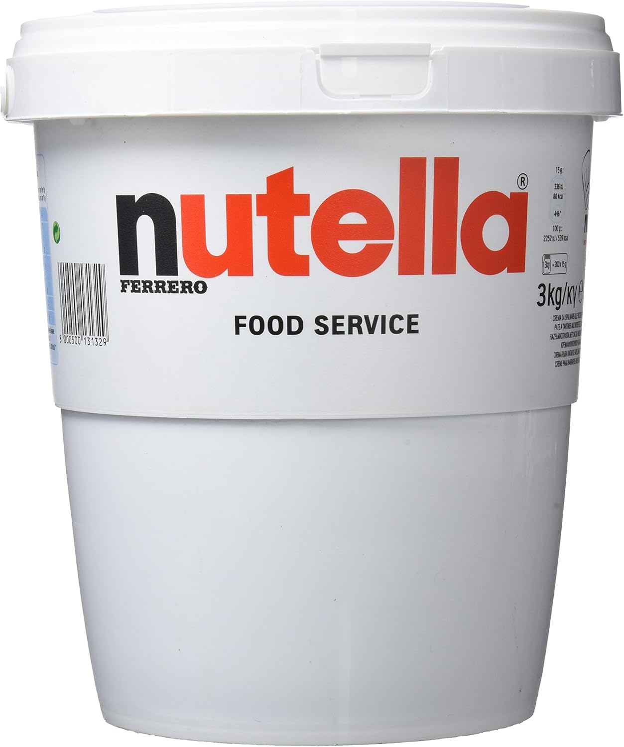 Nutella Chocolate Hazelnut Spread 3kg Tub - 1x3kg