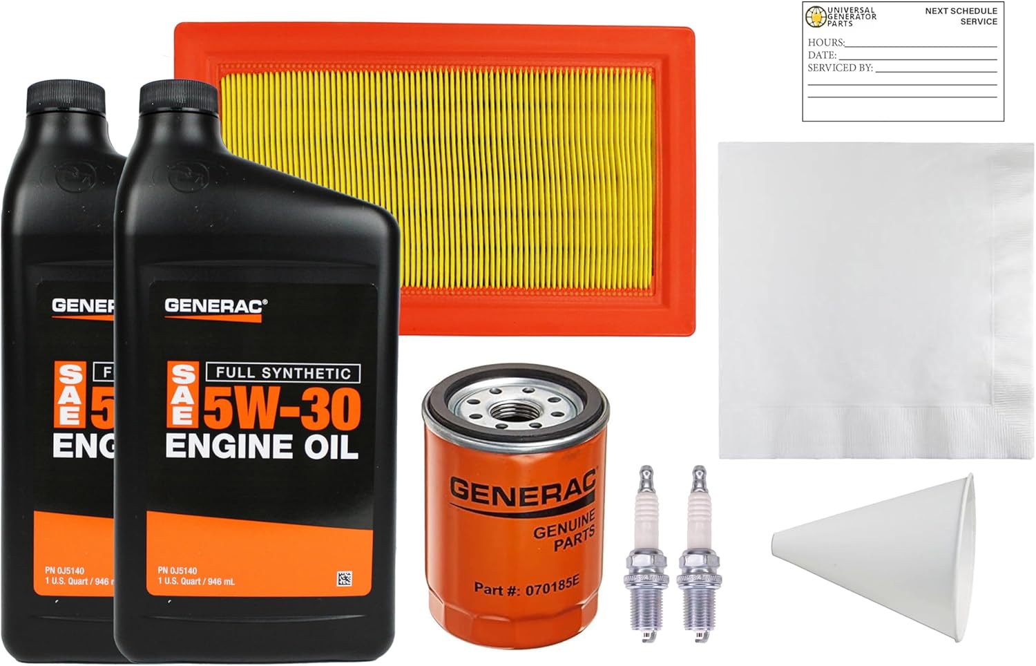 Generac 0J93230SSM 20Kw-22Kw SM 999 Maintenance Kit (Synthetic Oil)