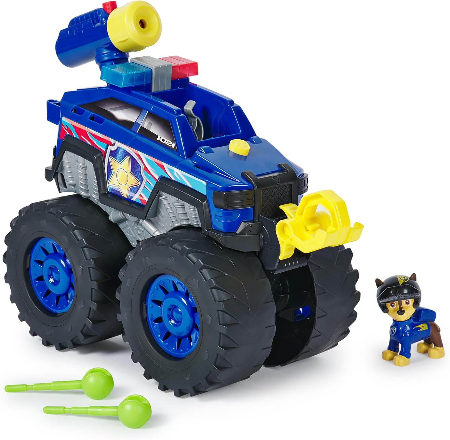 Paw Patrol: Rescue Wheels Chase’s Power Haulin’ Cruiser, Toy Truck with Launcher, Motorised Winch, Lights & Sounds, Kids’ Toys for Boys & Girls Ages 3+