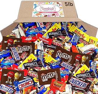 Chocolate Candy Variety Pack - Assorted Bulk Chocolate Mix - Movie Night Supplies, Gift, Snack Food Gift, Office Candy Assortment- Gift Bag for Birthday Party, Kids, College Students & Adults (5 LBS)