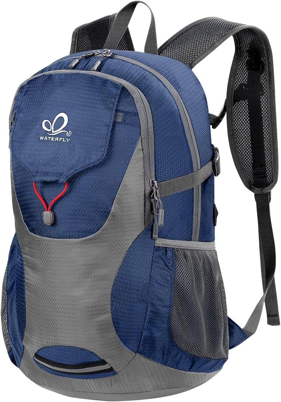 WATERFLY Lightweight Packable Hiking Backpack, 30L Day Pack Blue