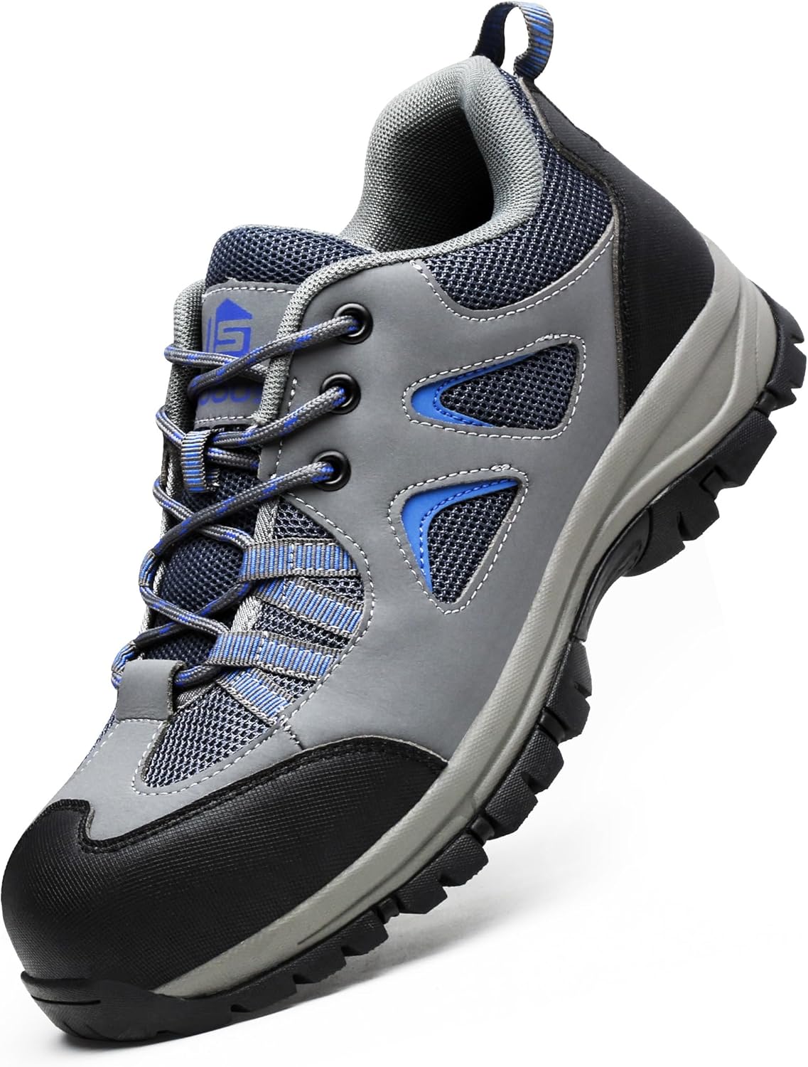 ISOOUS Steel Toe Shoes for Men Women Safety Composite Toe Sneakers Lightweight Comfortable Non Slip Resistant Work Shoes for Men Utility Indestructible Industrial Construction