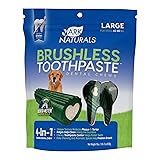 ARK NATURALS Brushless Toothpaste, Dog Dental Chews for Large Breeds, Freshens Breath, Helps Reduce Plaque & Tartar, 18oz, 1 Pack