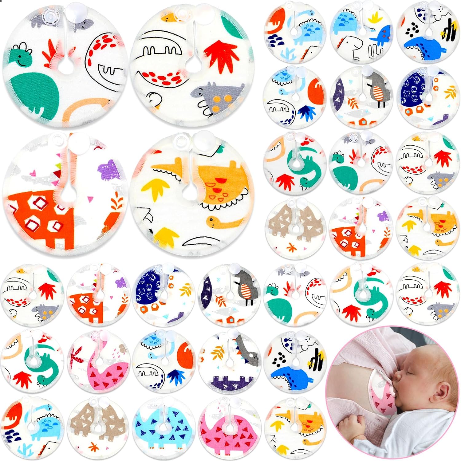Threlaco 48 Pcs Gtube Button Covers Feeding Tube Pads Holder Abdominal Reusable Accessories Peg Tube Soft Absorbent Breast Feeding Pads Breastfeeding Support Nursing Care Stay Dry
