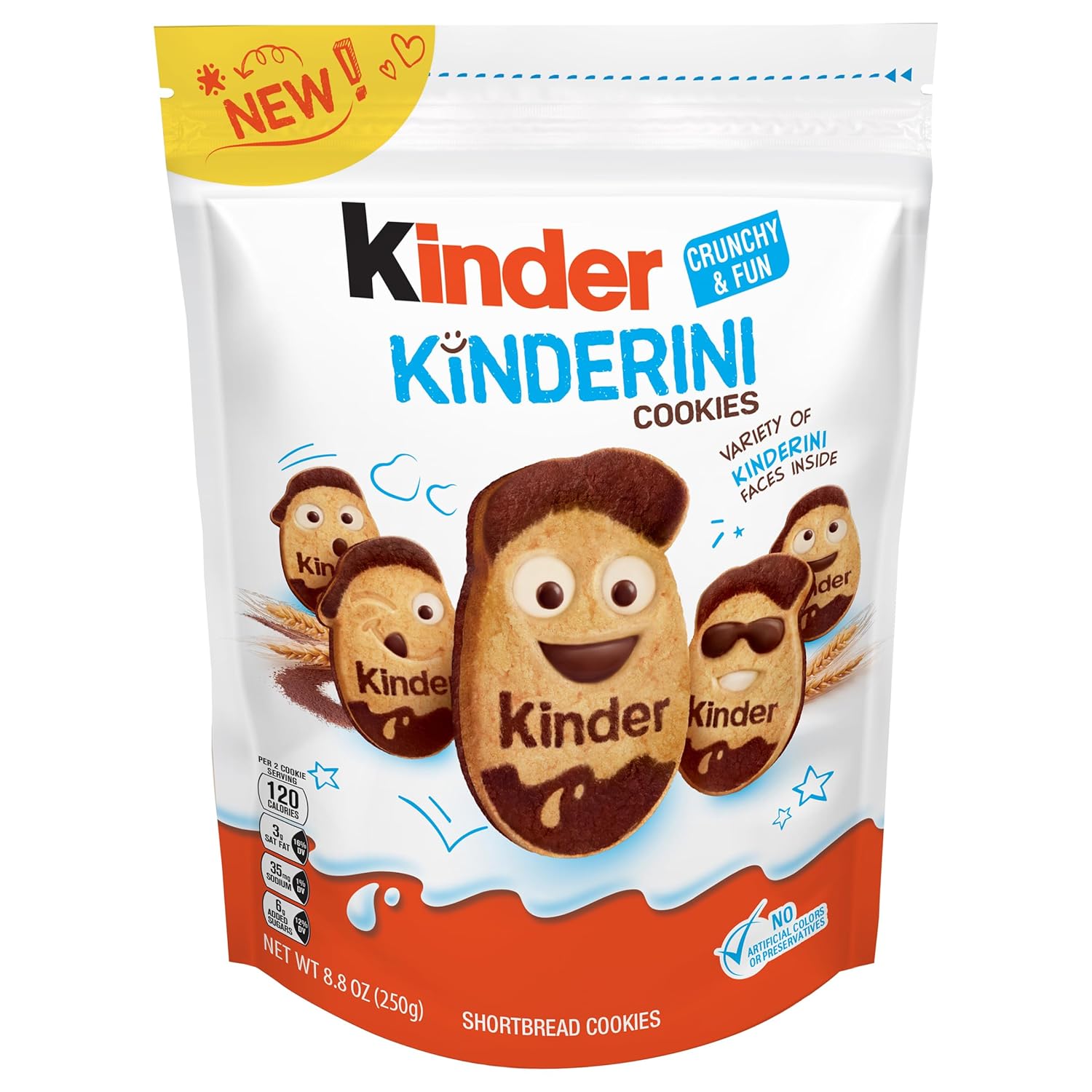 Kinder, Kinderini Cookies, 20ct Shortbread Cookies, 8.8oz bag