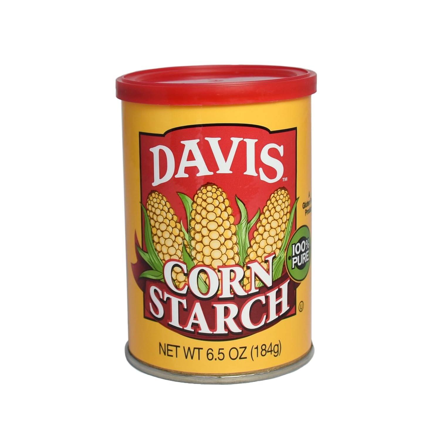Davis Gluten-Free Corn Starch, 6.5 Ounce Can