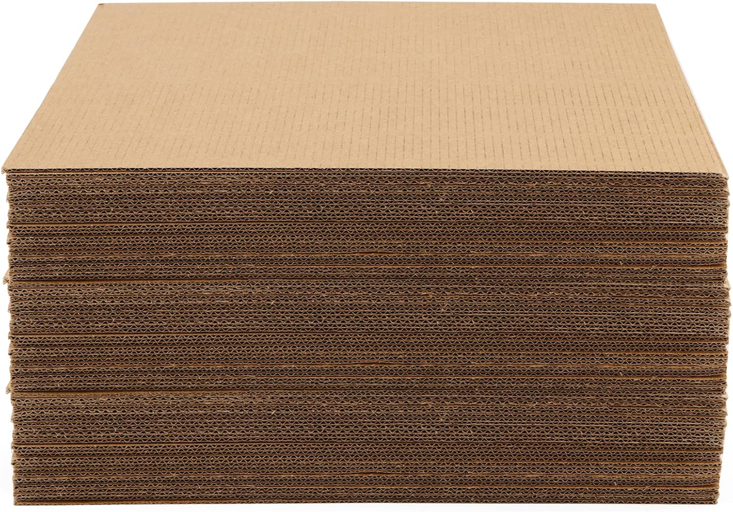 KEILEOHO 50 Packs 11 x 8.5 Inch Corrugated Cardboard Sheets, 1/8 Inch Thick High Strength Cardboard Packaging Sheets, Flat Cardboard Inserts Pads for Packing, Mailing, Shipping and Crafts