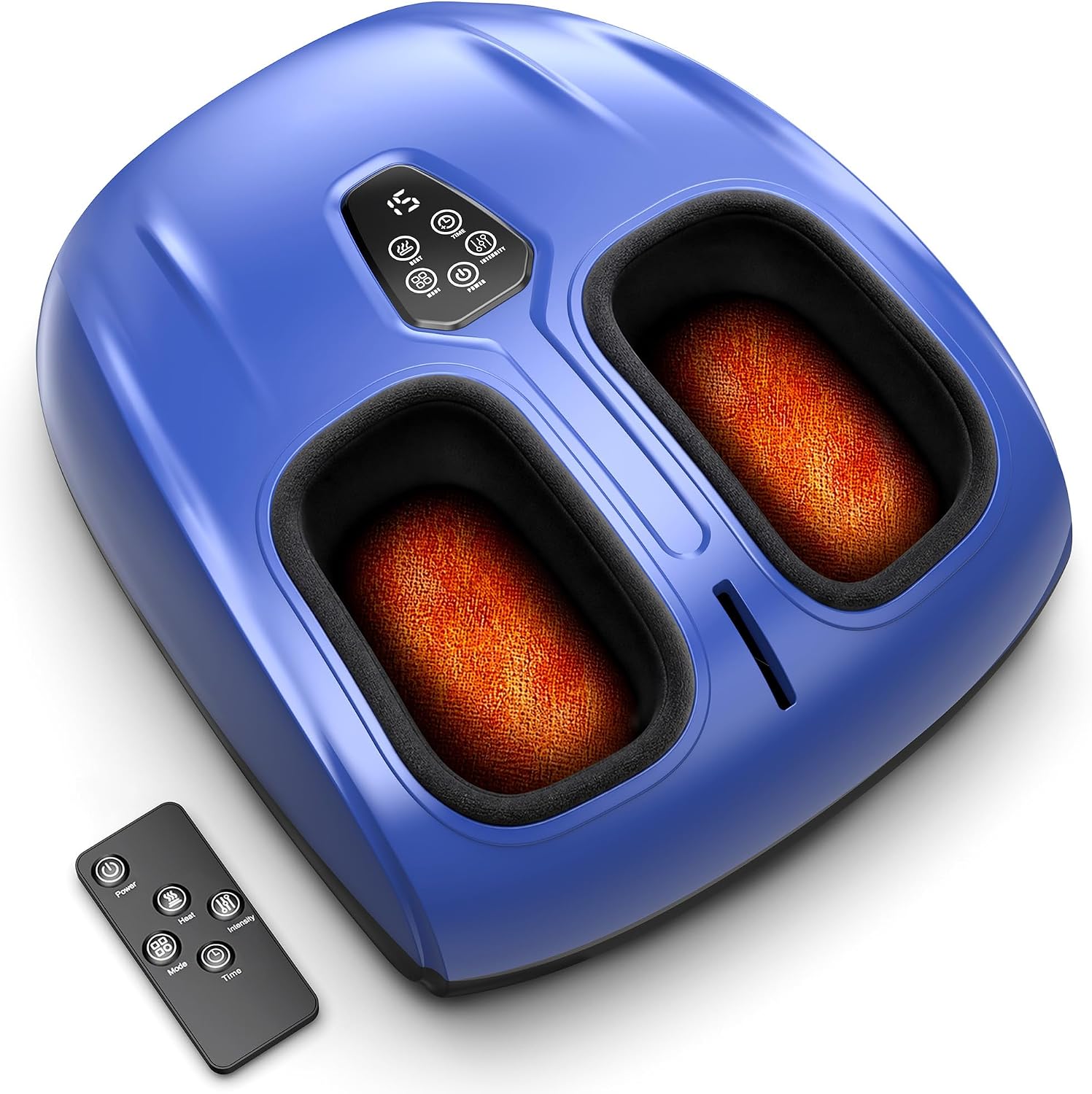 Shiatsu Foot Massager for Neuropathy with Heat and Remote Control | for Plantar Fasciitis,Pain Relief for Feet,Deep Kneading,4 Modes 5 Levels,Auto Shut-Off,Gifts for Women Men Mom Dad