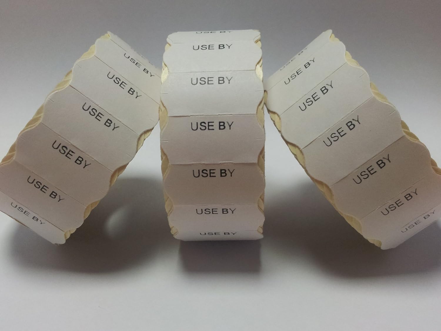 CT4 26mm x 12mm Price Gun Labels - Printed 'USE by' (Permanent Adhesive) - 10 Rolls / 15,000 Labels