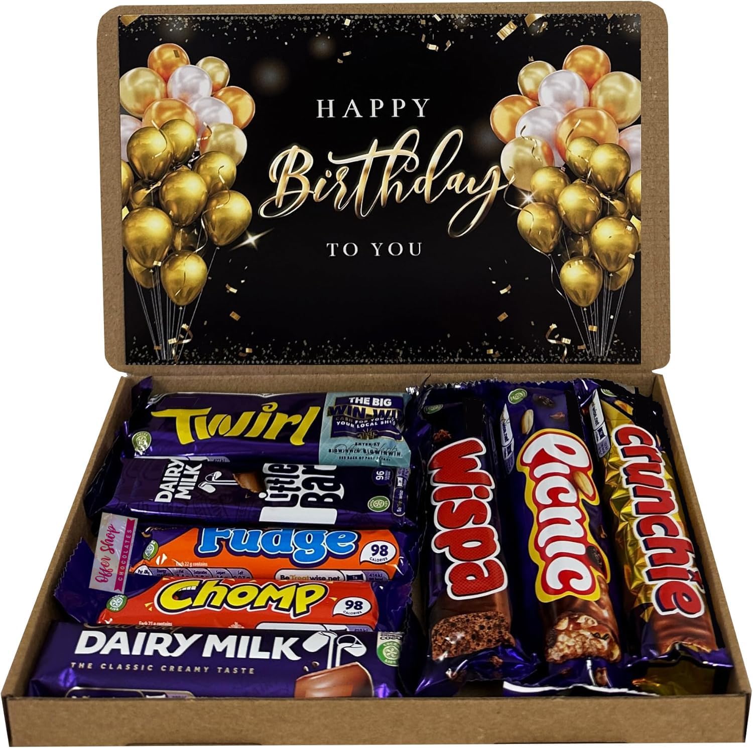 Chocolate Lovers Selection Box Happy Birthday Chocolate gift For All