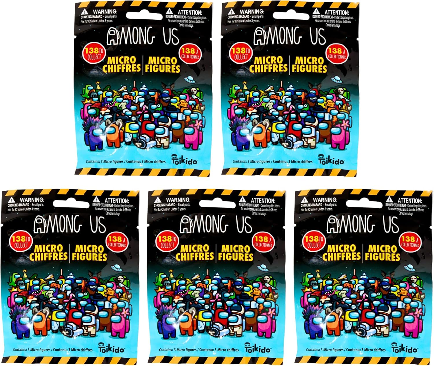 Among Us Micro Figures Series 1 Blind Bags Pack of 3 Blinds