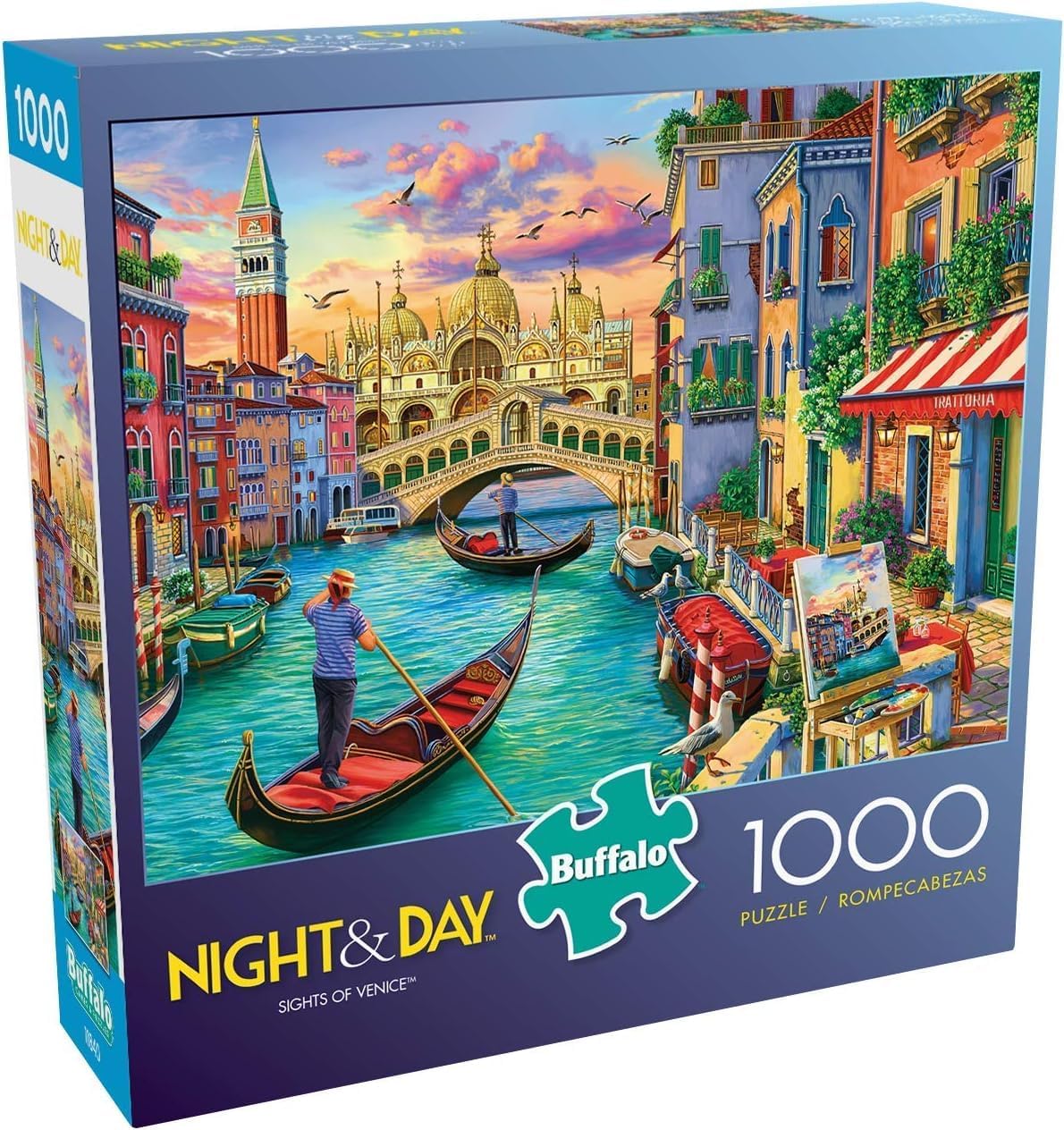 Buffalo Games - Image World - Sights of Venice - 1000 Piece Jigsaw Puzzle for Adults -Challenging Puzzle Perfect for Game Nights - Finished Size is 26.75 x 19.75