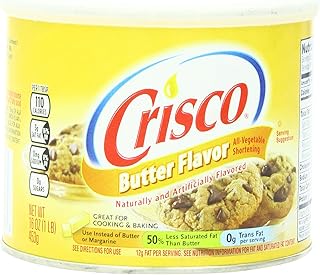 Crisco Butter Flavor All Vegetable Shortening, 16 Ounce