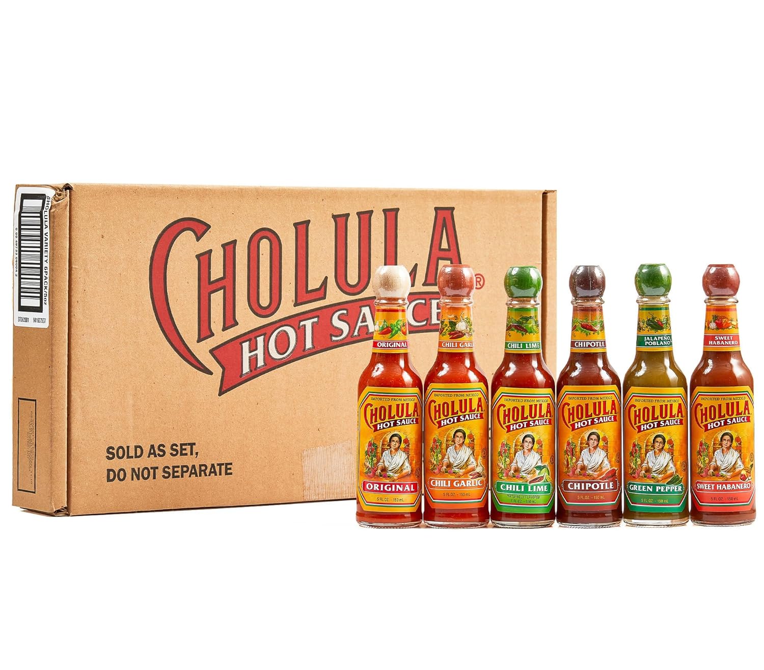 Cholula Hot Sauce Variety Pack, Great Hot Sauce Lover Gift Set, 30 fl oz