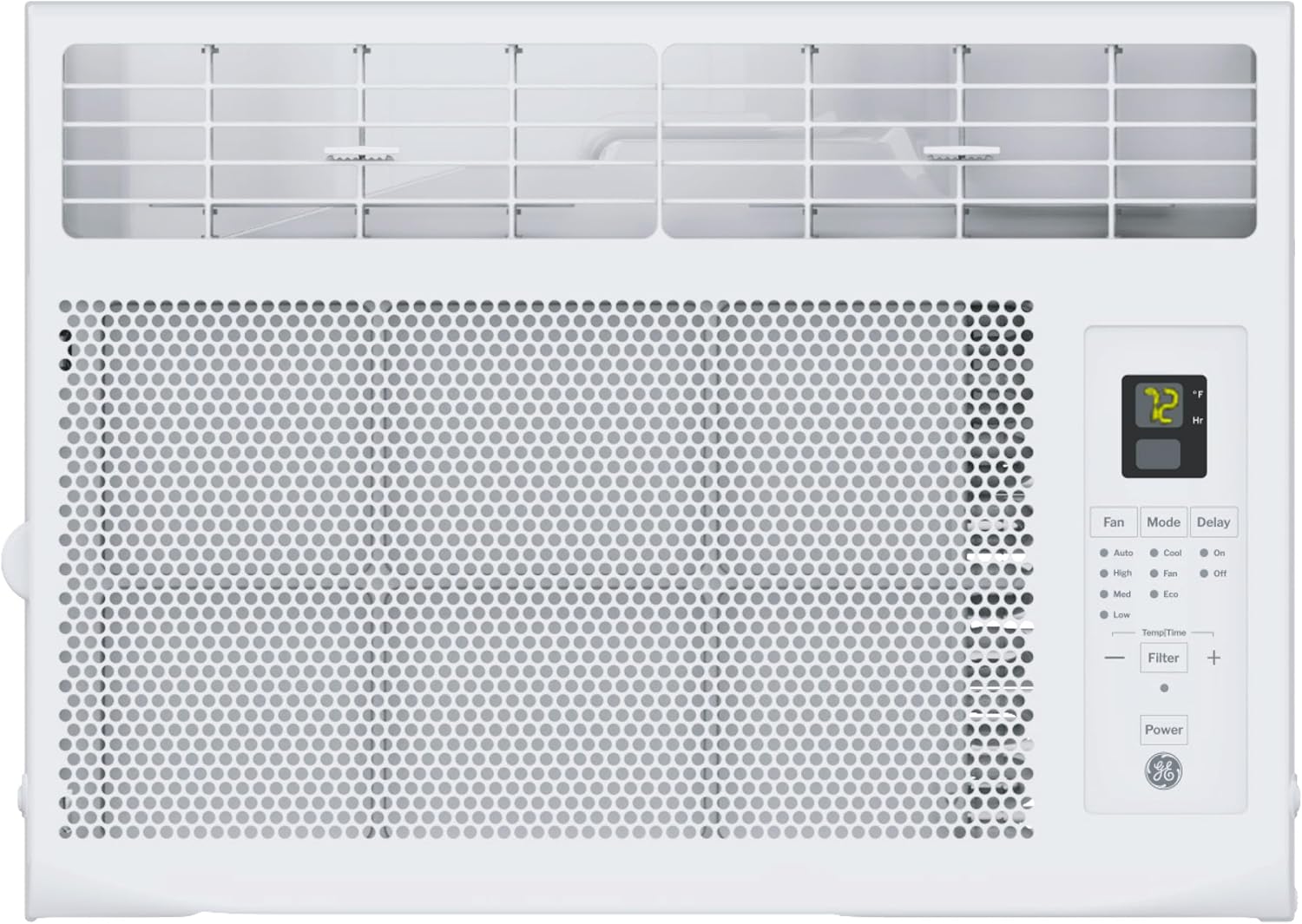 GE Window Air Conditioner Unit, 6,000 BTU for Small Rooms up to 250 sq ft. with Adjustable Fan and Cooling Settings, Perfect for Small Bedroom or Living Room, Easy Install Kit Included, White