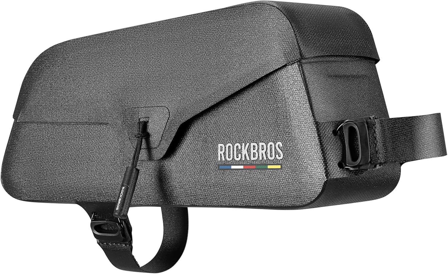 ROCKBROS Road to Sky Bike Frame Bag 100% Waterproof Magnetic Top Tube Bag Bicycle Pack for Road Bike MTB 0.6L/0.9L Black