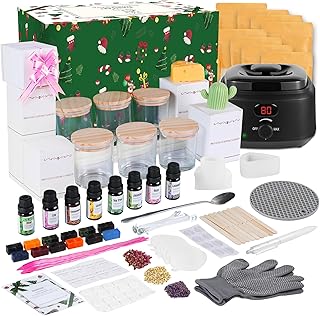 Yayena Candle Making Kit for Adults, Candle Making Supplies with Digital Soy Wax Melt Warmer, Premium DIY Starter Making Supply Perfect as Home Decorations