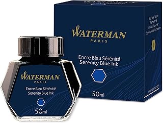 Waterman Fountain Pen Ink Serenity Blue 50ml Bottle