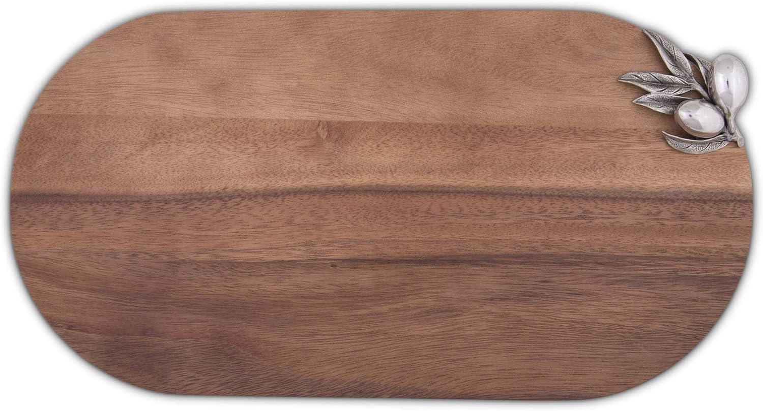 Vagabond House Pewter Olive Bar Board 16.5 inch x 9 inch .75 inch Thick