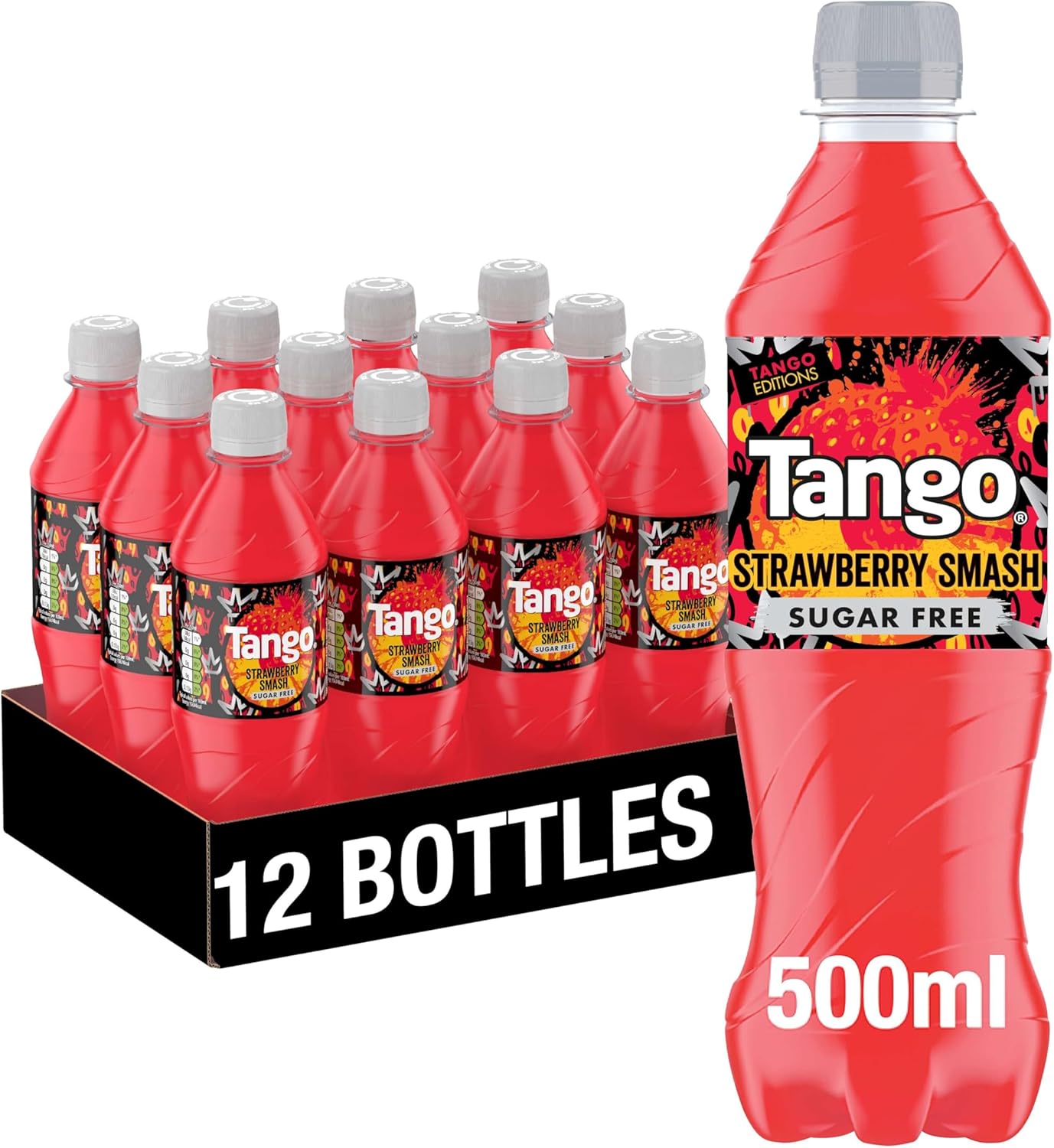 Tango Sugar Free Strawberry Smash 500ml (Pack of 12)
