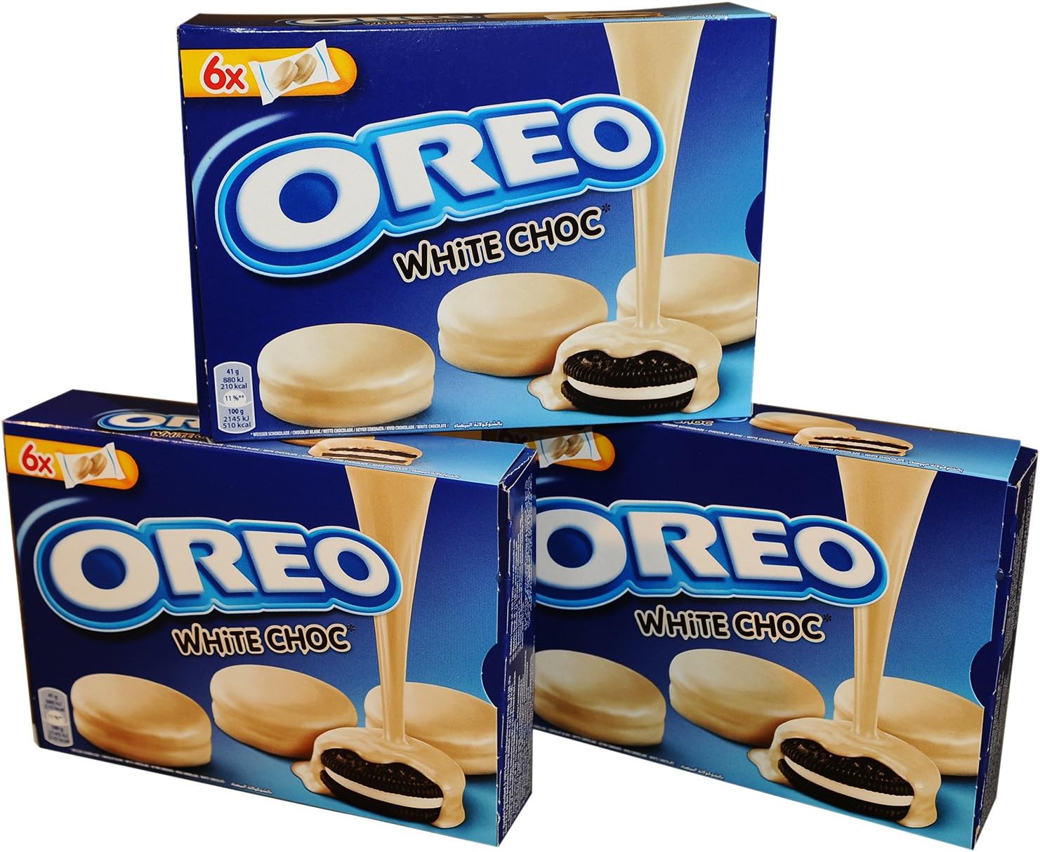 Oreo White Choc 6 Packs of Two- 246 Grams (3 Combined Package Quantity)
