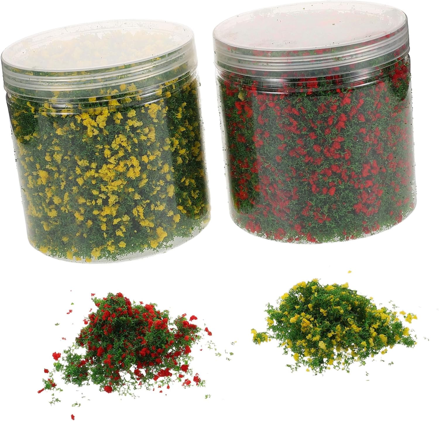 DOITOOL 2pcs Realistic Miniature Leaves for DIY Model Railway Scenery Versatile Fake Flowers Grass for Fairy Garden and Architectural Layouts Easy to Use with Authentic Texture