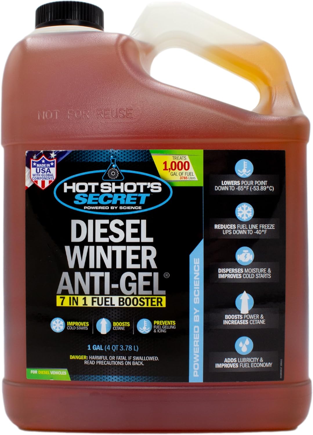 Hot Shot's Secret Diesel Winter Anti-Gel 1 Gallon, Amber (P403301G)