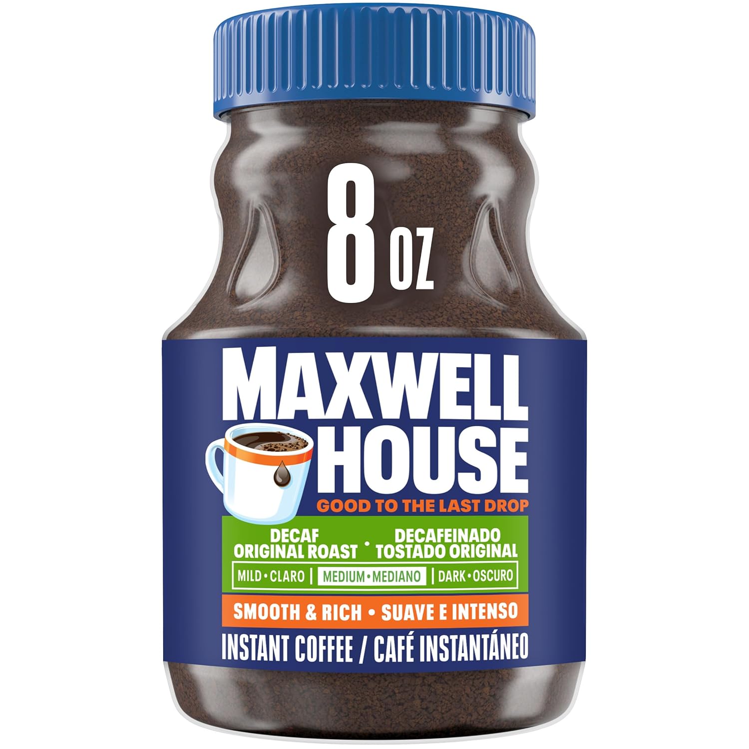 Maxwell House The Original Roast Decaf Instant Coffee (8 oz Jar)
