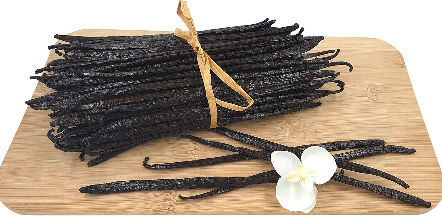 Vanilla beans Florika Vanille 1 piece 18-23 cm gourmet quality 100% natural grade A, from Mexico, the home of vanilla