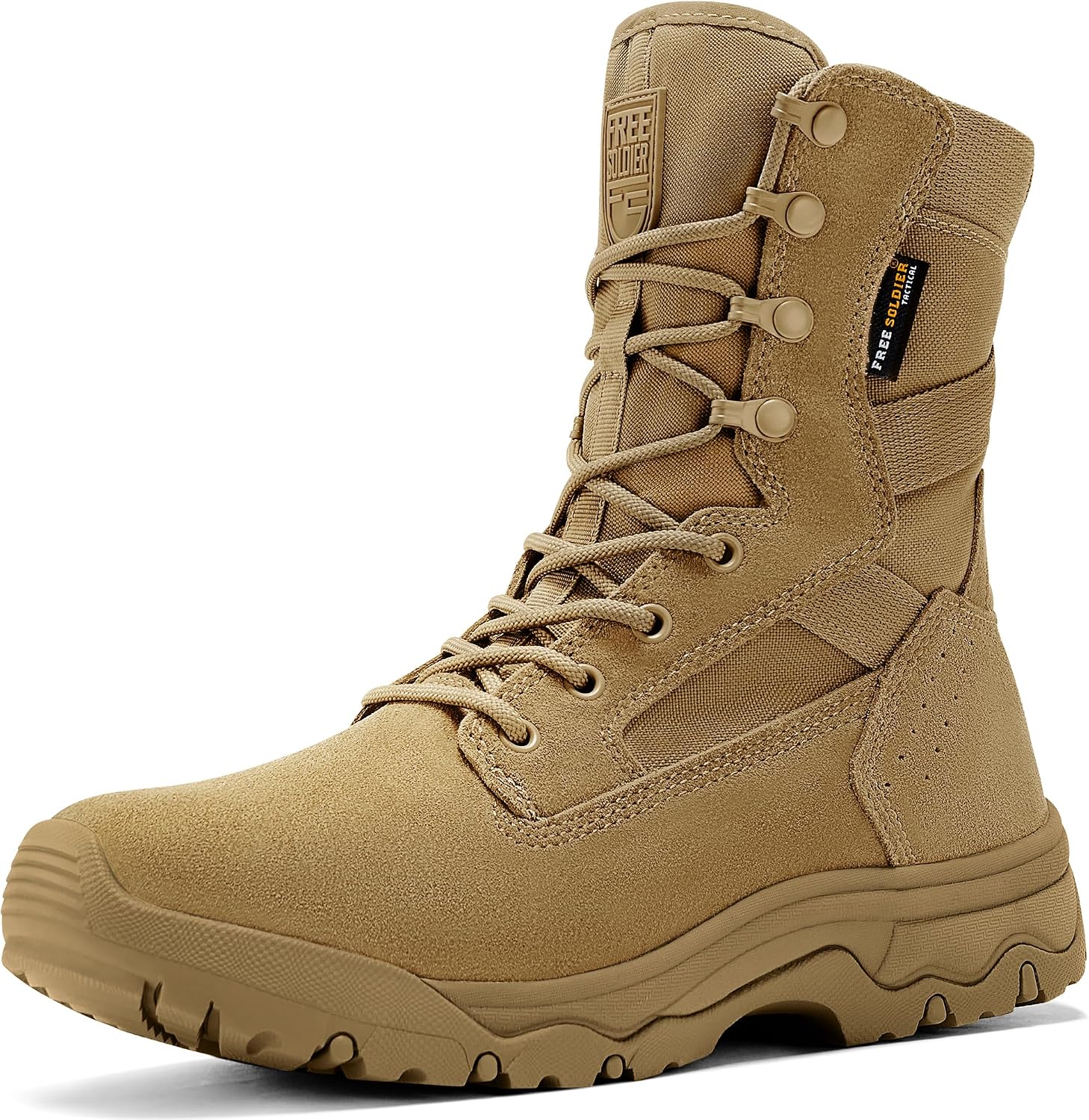 FREE SOLDIER Men's LT Military Tactical 8" Daily Work Boots