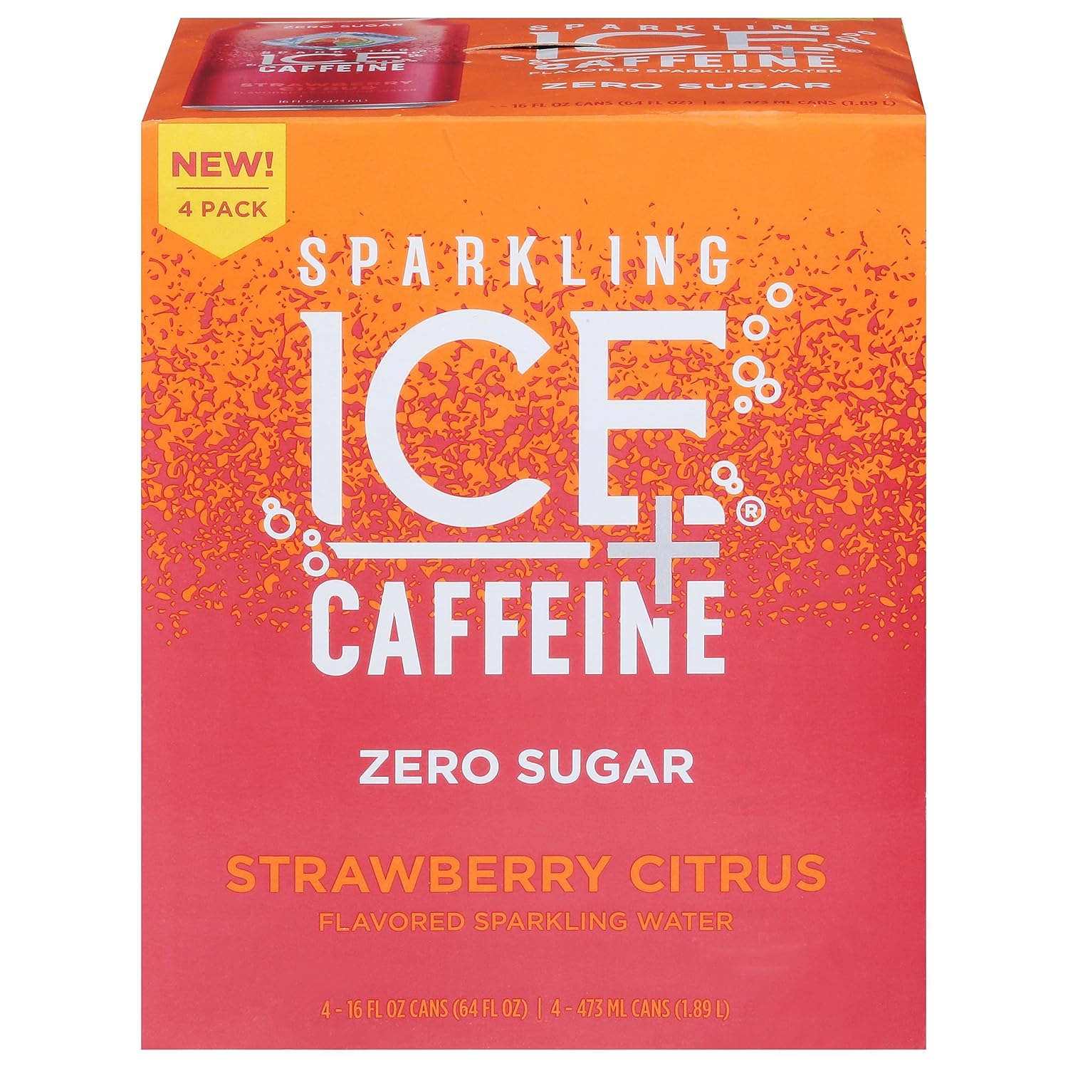 Sparkling Ice, Caffeine Free Strawberry, 64 Ounce